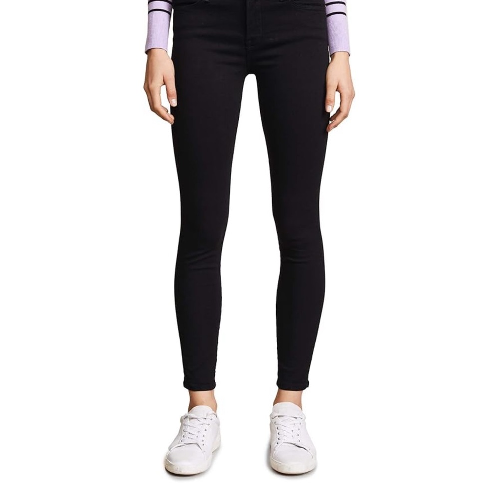 Frame Denim Black Le Skinny de Jeanne Jeans